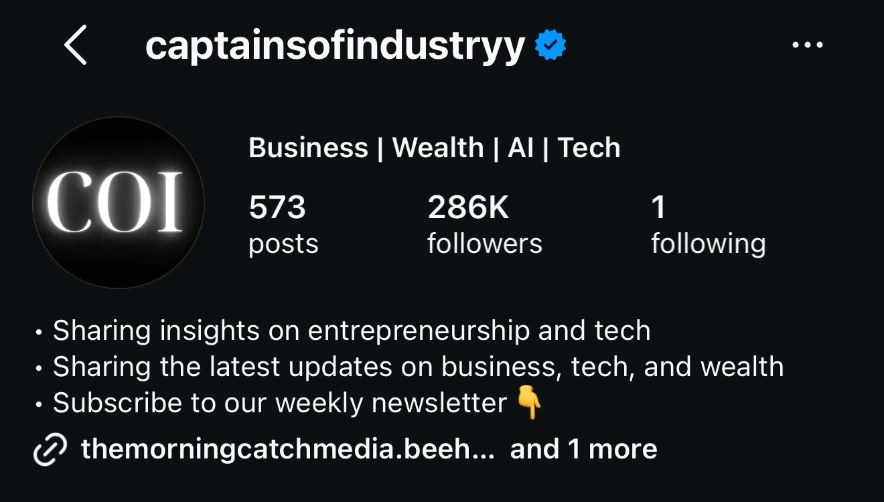 @captainsofindustryy theme page