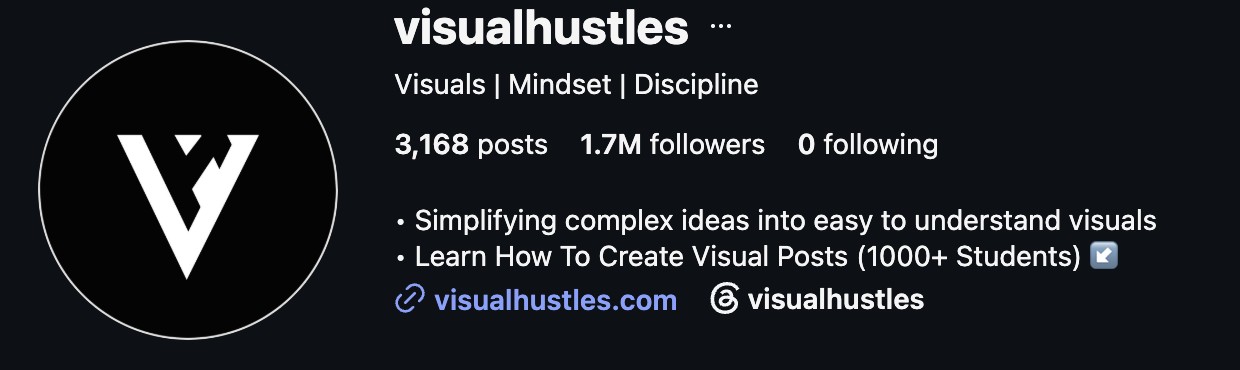 Kunal’s @visualhustles Instagram page